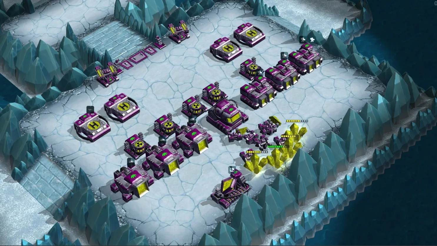 Base on an ice Honest War map