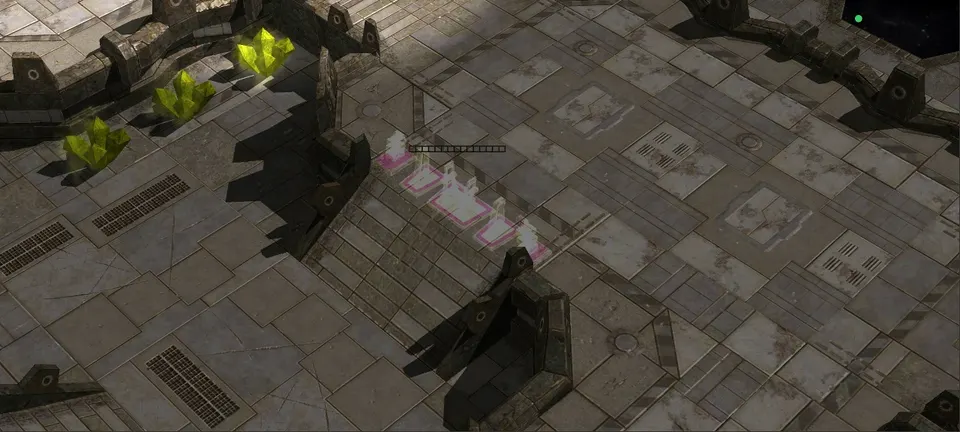 Gates blocking a ramp next to an ore deposit in Honest War