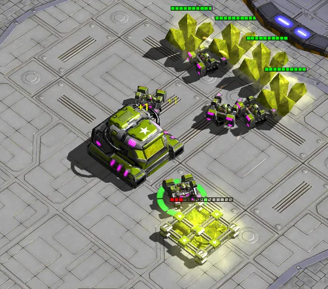 A Worker builds a Reactor at 10 ore in Honest War