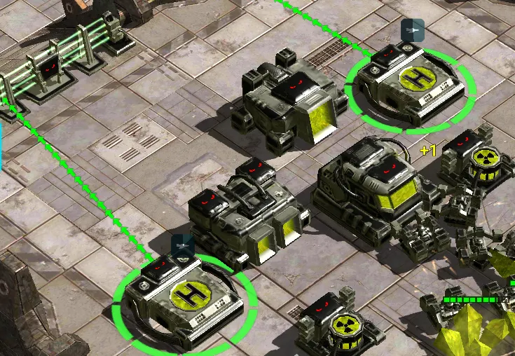 A Hawk scouts the enemy composition before Thunder production