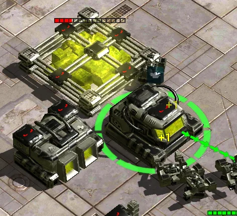 A Factory is built before two Heliports