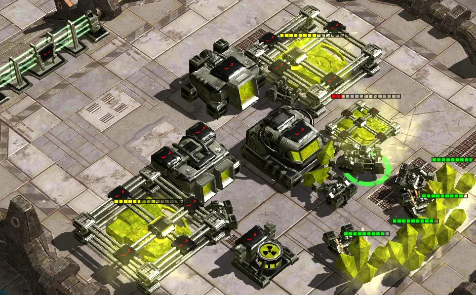 Two Heliports and a second Reactor at the base